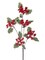 27" Waterproof Variegated Holly Spray – Red/Green Christmas Decoration